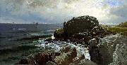 Alfred Thompson Bricher Castle Rock, Marblehead oil on canvas